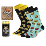 Apollo Socken FAST FOOD Gelb/Creme/Schwarz/Orange/Rot/Grau/Gold