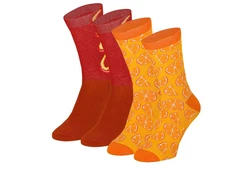 Apollo Socken FAST FOOD Orange/Beige
