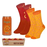 Apollo Socken FAST FOOD Orange/Beige Apollo Socken FAST FOOD Orange/Beige
