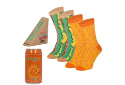 Apollo Socken FAST FOOD Orange