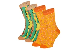 Apollo Socken FAST FOOD Orange