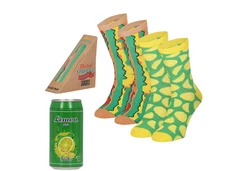 Apollo Socken FAST FOOD Gelb/Orange/Grün