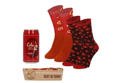 Apollo Socken FAST FOOD Rot/Dunkelrot