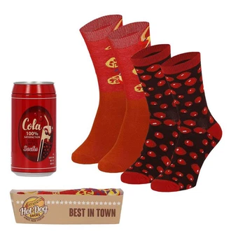 Apollo Socken FAST FOOD Rot/Dunkelrot