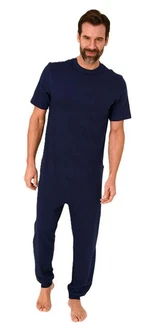 Normann Care Pyjama Herren Pflegeoverall mit Rücken Reißverschluss