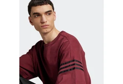 ADIDAS ORIGINALS T-Shirt 'NEUCLASSICS' Dunkelrot/Rot/Bordeaux/Lila