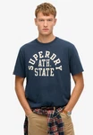 Superdry Rundhalsshirt ATHLETIC ESS TEE Dunkelblau/Blau
