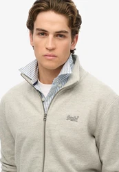 Superdry Sweatjacke Essential Logo Track Top Grau/Beige/Hellgrau/Khaki