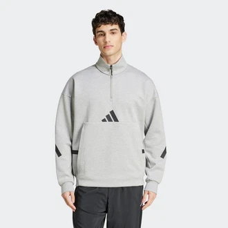 ADIDAS SPORTSWEAR Sportsweatshirt Z.N.E. Hellgrau/Grau