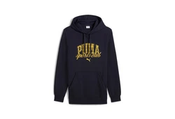 PUMA Kapuzensweatshirt CLASS HOODIE FL Dunkelblau/Blau/Gold/Braun
