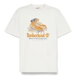 Timberland T-Shirt Weiß/Gelb/Orange