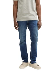 TOM TAILOR Denim Straight-Jeans 5-Pocket Design Blau/Lila/Hellblau