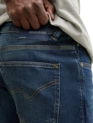 TOM TAILOR Denim Straight-Jeans 5-Pocket Design Blau/Lila/Hellblau