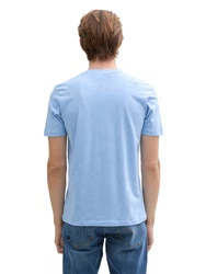 TOM TAILOR Denim T-Shirt mit Frontprint Blau/Hellblau