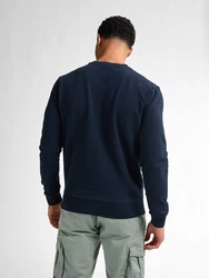 Petrol Industries Sweatshirt mit Logo Dunkelblau/Blau