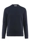 Hessnatur Strickpullover Bio-Baumwolle Dunkelblau
