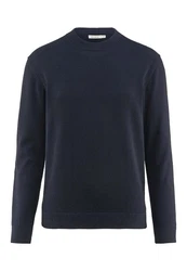 Hessnatur Strickpullover Bio-Baumwolle Dunkelblau
