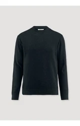 Hessnatur Strickpullover Bio-Baumwolle Schwarz/Dunkelblau/Dunkelgrau/Dunkelgrün
