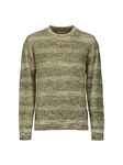 NO EXCESS Strickpullover Crewneck Jacquard Dunkelgrün