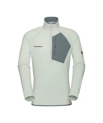 Mammut Fleecepullover Aenergy Light ML Half Zip Pull Men Hellgrün/Hellblau