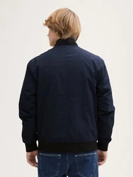 TOM TAILOR Denim Winterjacke Bomberjacke Dunkelblau/Hellblau/Blau