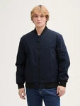 TOM TAILOR Denim Winterjacke Bomberjacke Dunkelblau/Hellblau/Blau