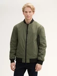 TOM TAILOR Denim Winterjacke Bomberjacke Dunkelgrün/Khaki/Grün