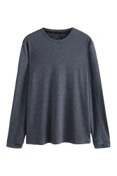 Next Langarmshirt mit Mesh Dunkelblau/Grau/Dunkelgrau/Blau