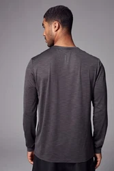 Next Langarmshirt mit Mesh Dunkelblau/Grau/Dunkelgrau/Blau