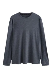 Next Langarmshirt mit Mesh Dunkelblau/Grau/Dunkelgrau/Blau