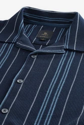 Next Kurzarmhemd Jersey-Hemd Blau/Dunkelblau/Hellblau