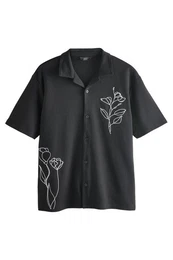 Kurzarmhemd Jersey-Hemd (1-tlg)