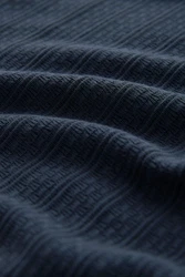Next Kurzarmhemd Jersey-Hemd Blau/Dunkelblau