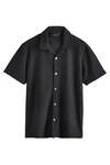 Next Kurzarmhemd Jersey-Hemd Schwarz/Grau/Dunkelgrau