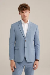 WE Fashion Jackenblazer Blau/Hellblau