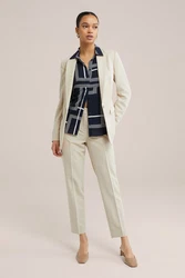 WE Fashion Anzughose Khaki/Beige/Braun