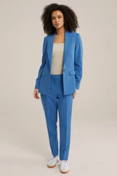 WE Fashion Anzughose Hellblau/Blau