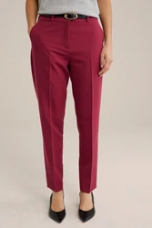 WE Fashion Anzughose Rosa/Dunkelrot/Lila