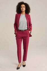 WE Fashion Anzughose Rosa/Dunkelrot/Lila