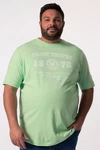 Men Plus T-Shirt Halbarm Brustprint Türkis/Grün/Hellgrün/Neonfarben