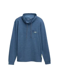 TOM TAILOR Langarmshirt mit Brusttasche Blau/Hellblau/Dunkelblau/Grau