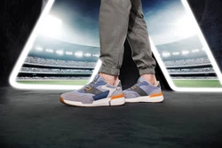 RIEKER Sport Sneaker Christoph Kramer Kollektion Grau/Blau/Hellblau