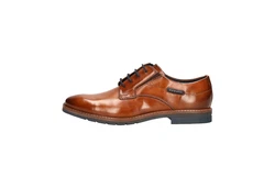 bugatti Schnürschuh Braun/Orange/Beige