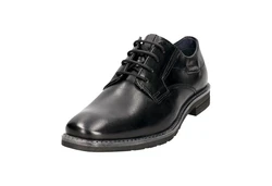 bugatti Schnürschuh Schwarz/Hellblau/Dunkelblau