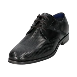bugatti Schnürschuh Hellblau/Schwarz/Braun