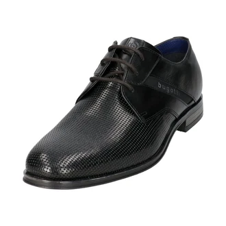 bugatti Schnürschuh Hellblau/Schwarz/Braun