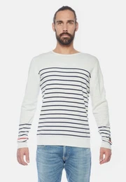 Strickpullover BELUR mit trendigen Streifen