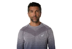 Asics Langarmshirt SEAMLESS LS TOP Dunkelblau/Hellblau/Grau/Lila