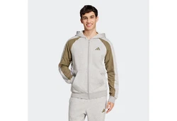adidas Sportswear Kapuzensweatshirt M ESS CB FZ HD Hellgrau/Khaki/Grau/Beige