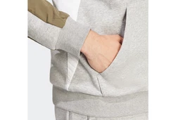 adidas Sportswear Kapuzensweatshirt M ESS CB FZ HD Hellgrau/Khaki/Grau/Beige